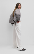 Load image into Gallery viewer, Colleen Gingham Jacket | Chocolate Brown + White