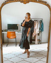 Load image into Gallery viewer, Andie Smocked Midi Dress | Black