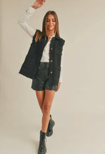 Load image into Gallery viewer, Tweed Vest | Black
