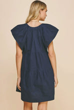 Load image into Gallery viewer, Mary Tiered Mini Dress | Navy
