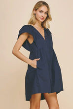 Load image into Gallery viewer, Mary Tiered Mini Dress | Navy
