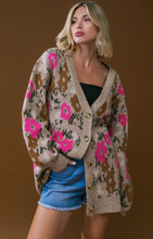 Load image into Gallery viewer, Floral Print Cardigan
