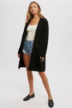 Load image into Gallery viewer, Button Sweater Coat | Black
