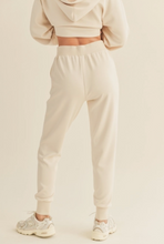 Load image into Gallery viewer, Semi-Fit High Waist Jogger | Cream
