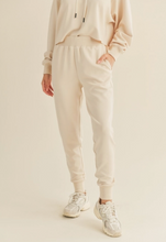 Load image into Gallery viewer, Semi-Fit High Waist Jogger | Cream
