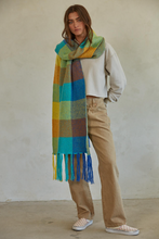 Load image into Gallery viewer, Yellow Gingham Scarf | Multi
