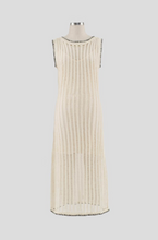 Load image into Gallery viewer, Latter Knit Crochet Midi Dress | Cream
