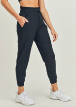 Load image into Gallery viewer, Ellie Cuffed Essential High Waist Joggers | Black
