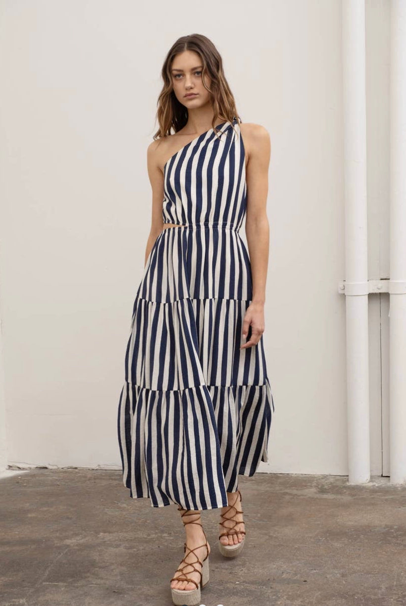 Zara Stripe Midi Dress