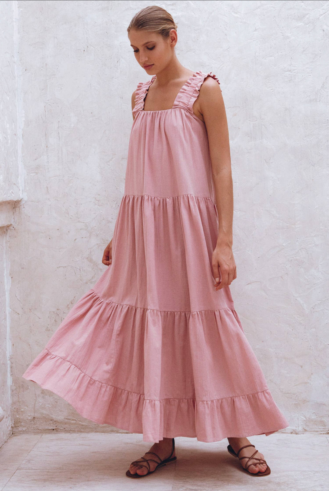 Lindy Maxi Dress | Pink Rose