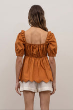 Load image into Gallery viewer, Maddie Eyelet Top | Rust
