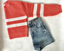 Load image into Gallery viewer, Nina Double Stripe Pullover | Coral
