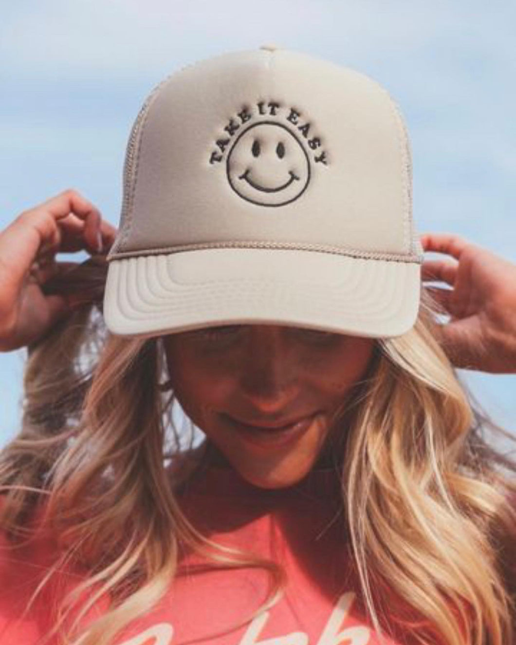 Take it Easy Trucker Hat | Taupe