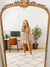 Load image into Gallery viewer, Poppy Ruffled Mini Dress | Cream with Red, Pink &amp; Sage Floral
