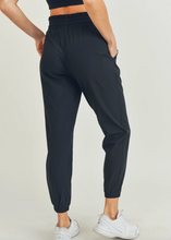 Load image into Gallery viewer, Ellie Cuffed Essential High Waist Joggers | Black
