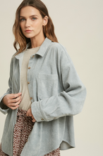 Load image into Gallery viewer, Cord Shirt Jacket | Light Blue
