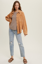 Load image into Gallery viewer, Cord Shirt Jacket | Camel
