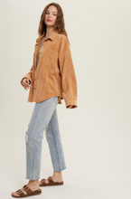 Load image into Gallery viewer, Cord Shirt Jacket | Camel
