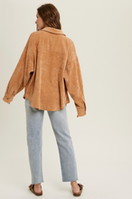 Load image into Gallery viewer, Cord Shirt Jacket | Camel
