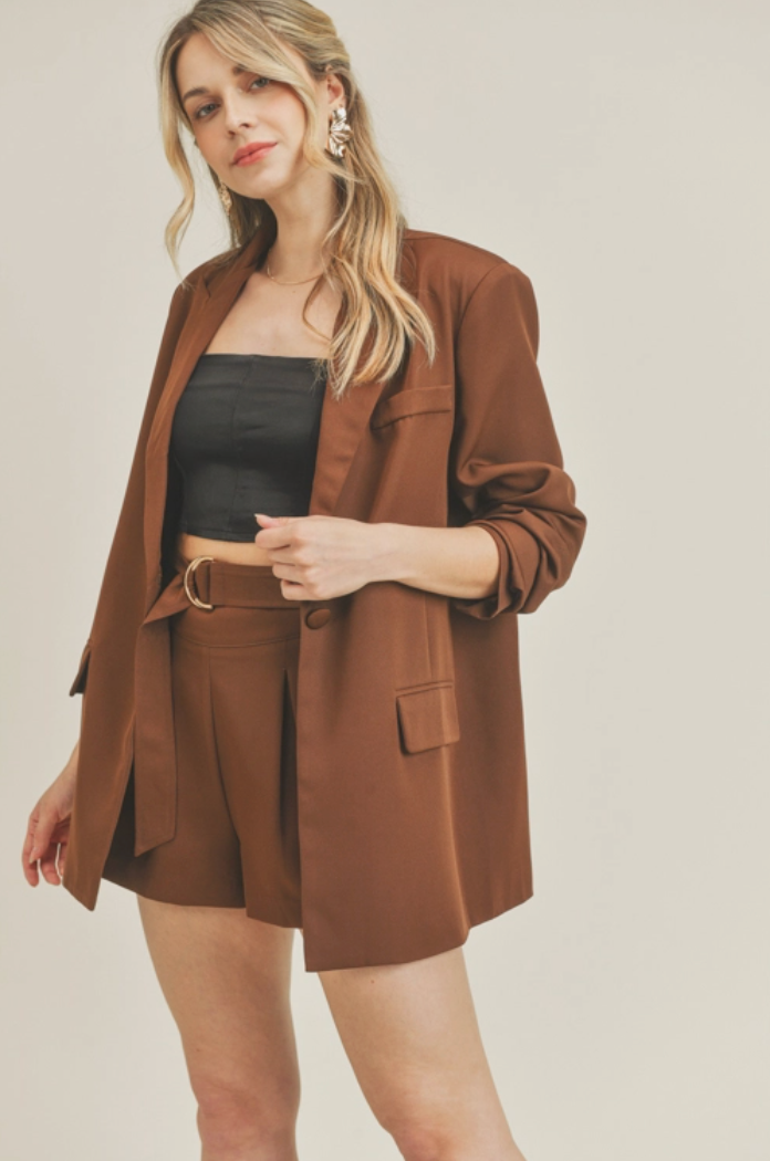 Ellen Blazer | Chocolate