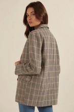 Load image into Gallery viewer, Houndstooth Blazer | Black + Brown
