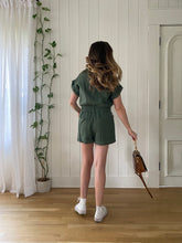 Load image into Gallery viewer, Gemma Utility Romper | Olive
